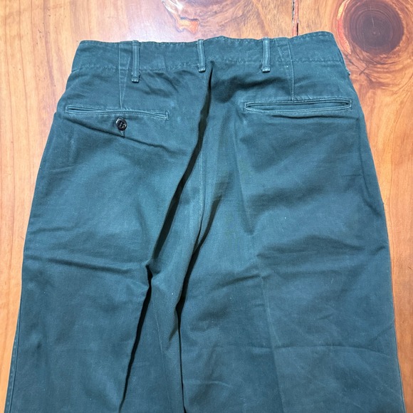 Vintage 60's Mens Work Trouser Pants Cotton Talon Zipper Workwear Cotton J3-19 - Picture 11 of 11